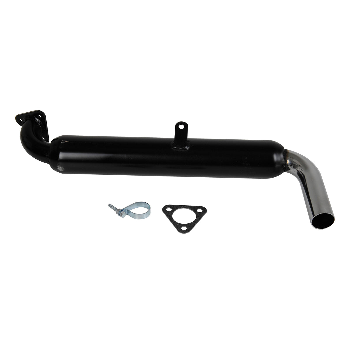 1966-1979 VW Single Glass Pack Muffler - Chrome Tip