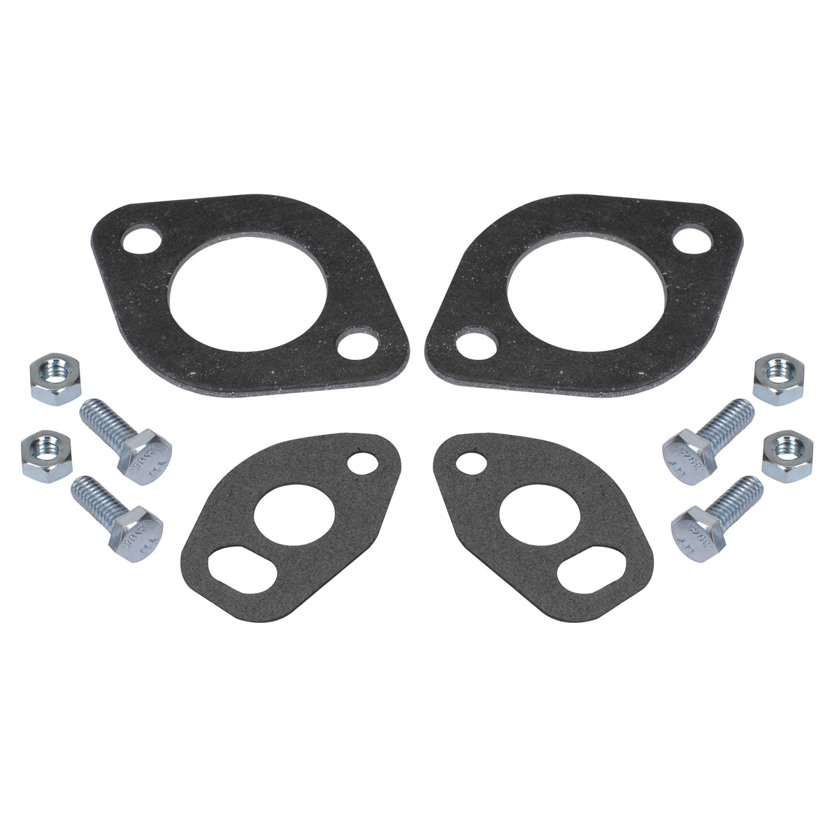 1956-1979 VW Dune Buggy Dual Exhaust for Dual Carburetors - Black with Chrome Tips