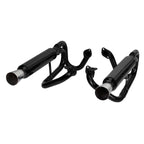 1956-1979 VW Dune Buggy Dual Exhaust for Dual Carburetors - Black with Chrome Tips
