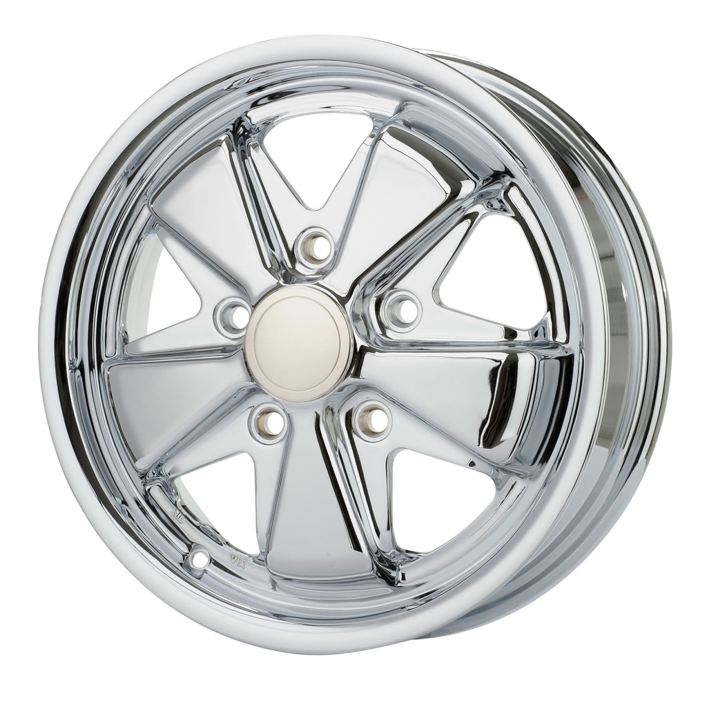 1950-1979 VW 911 Style Wheel - 15x4.5 - 5x130 - Chrome