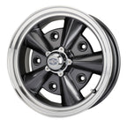 1950-1979 VW 5-Rib Wheel - 15x5.5 - 5x205 - Anthracite w/ Polished Lip