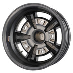 1950-1979 VW 5-Rib Wheel - 15x5.5 - 5x205 - Anthracite w/ Polished Lip