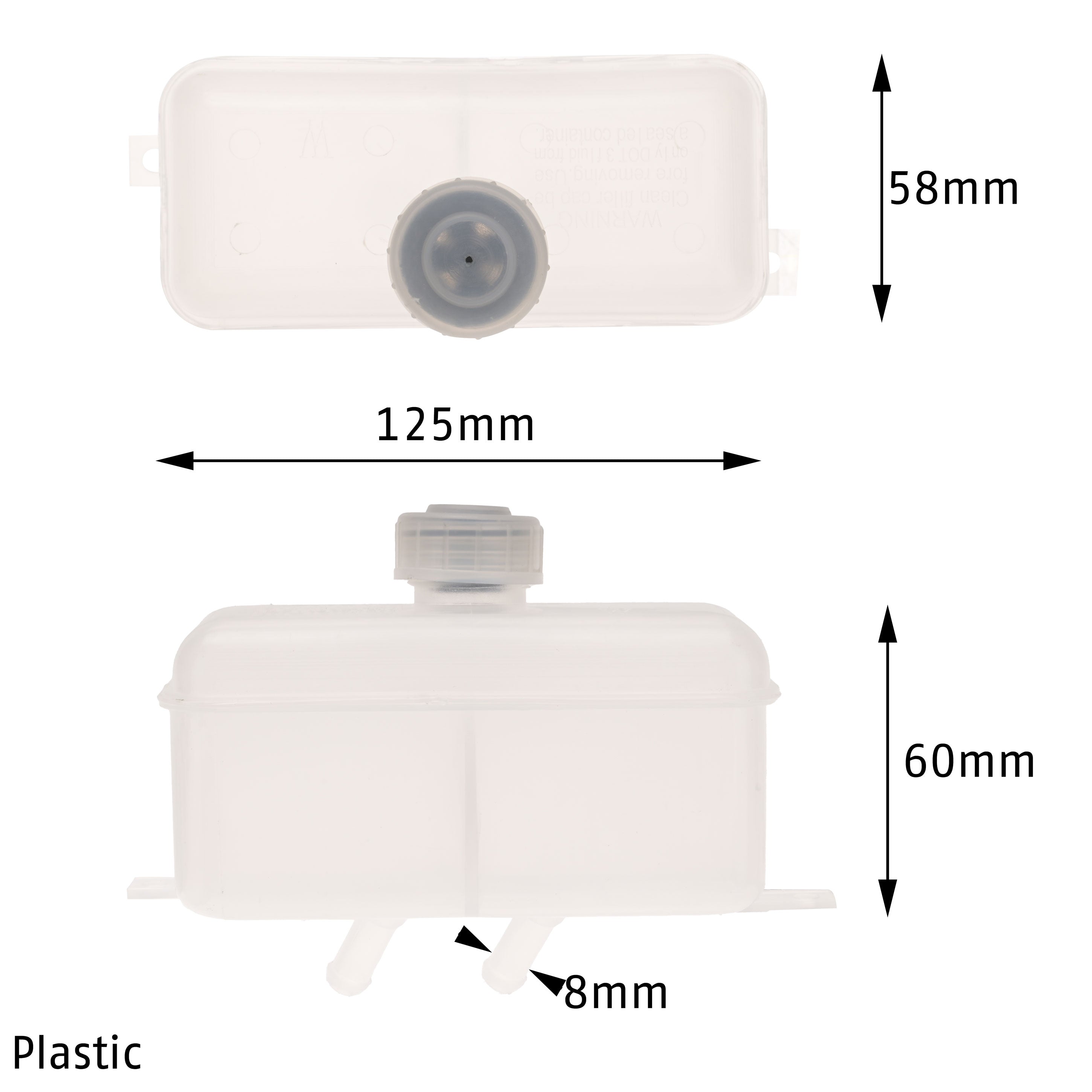 1967-1979 VW Brake Fluid Reservoir - Dual Circuit
