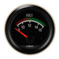 1950-1979 VW VDO Voltmeter Gauge - Black