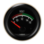 1950-1979 VW VDO Voltmeter Gauge - Black