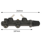 1967-1977 VW Dual Circuit Brake Master Cylinder - 19mm