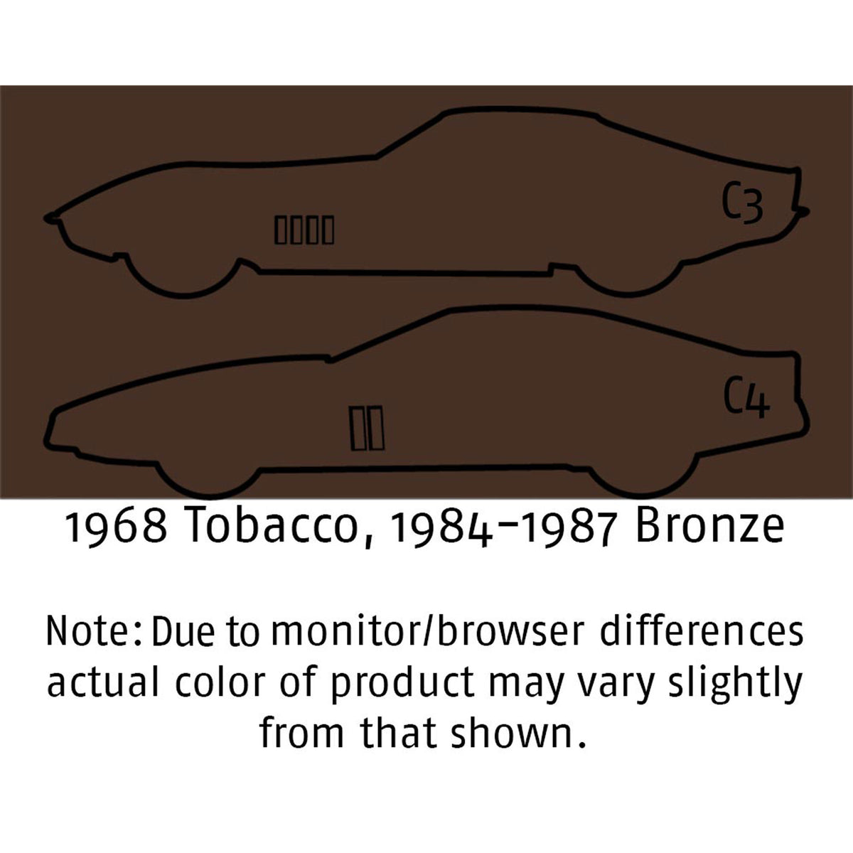 1984-1987 C4 Corvette Bronze Interior Color Coat - Aerosol