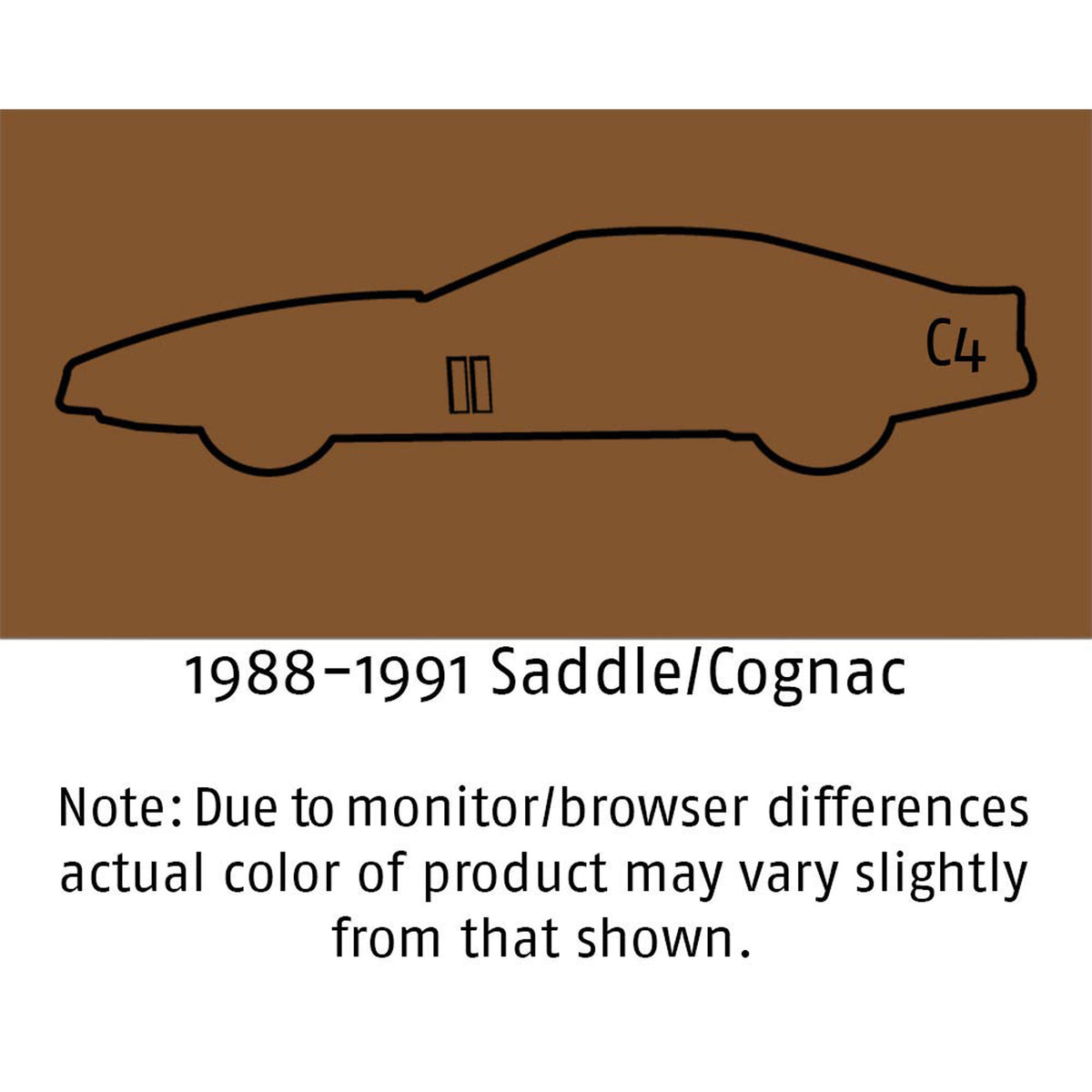 1988-1991 C4 Corvette Cognac Saddle Interior Color Coat - Aerosol