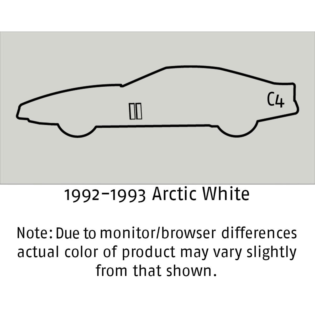 1992-1993 C4 Corvette Arctic White Interior Color Coat - Aerosol
