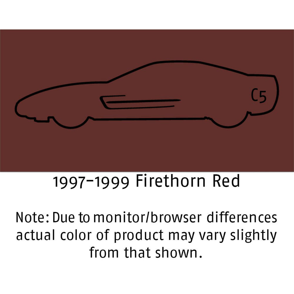 1997-1999 C5 Corvette Firethorn Red Interior Color Coat - Aerosol