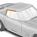 1968-1975 C3 Corvette Convertible Hardtop Side Window Seal - RH