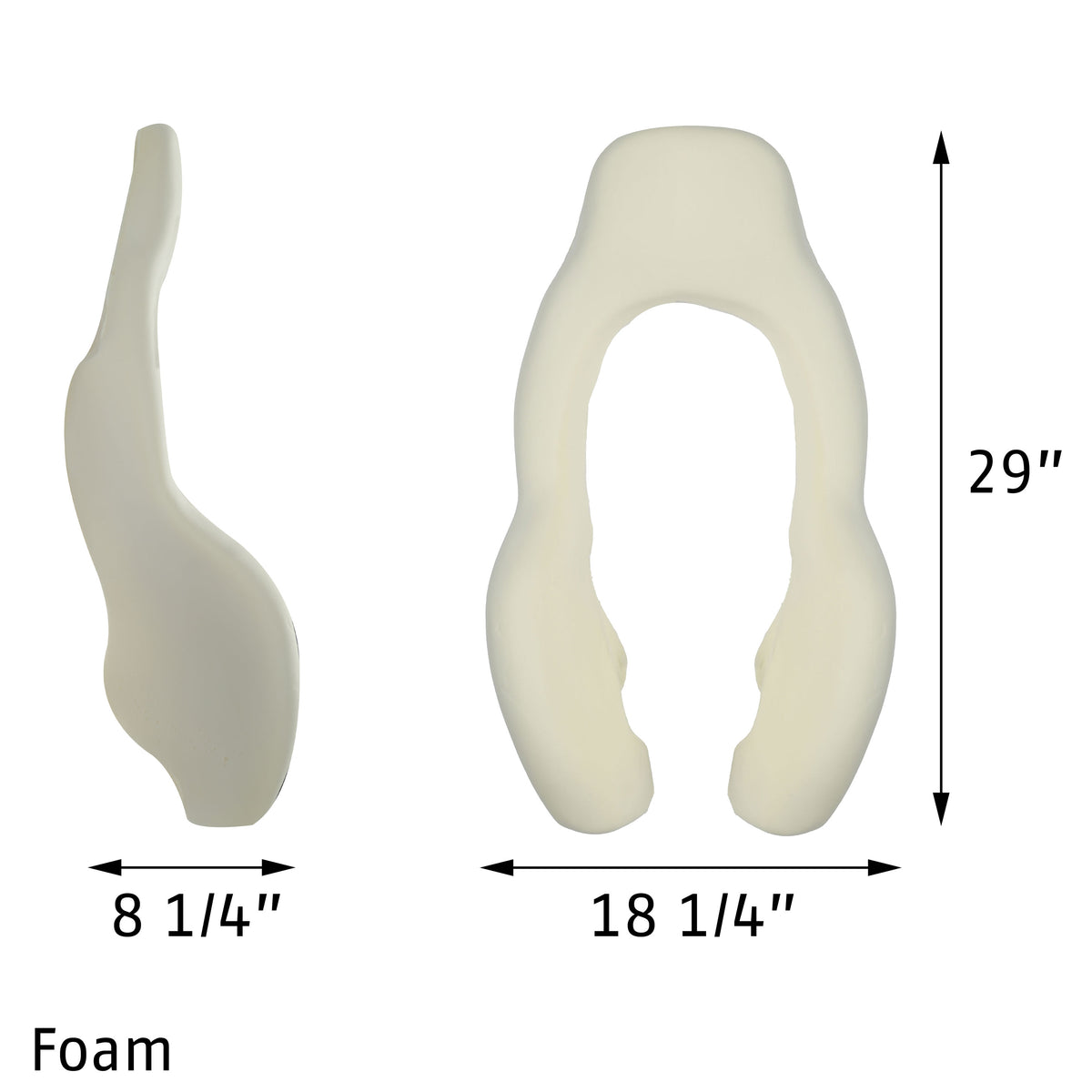 1997-2004 C5 Corvette Sport Seat Foam - Headrest Bolster