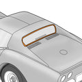1968-1972 C3 Corvette Coupe Removable Rear Window Weatherstrip