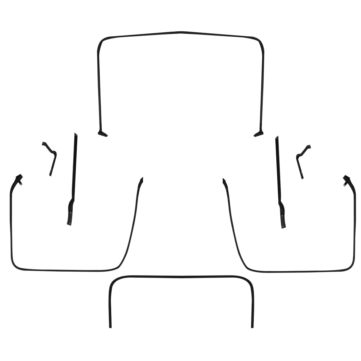 1964-1967 C2 Corvette Convertible Door & Body Weatherstrip Kit