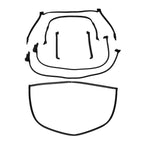 1984-1989 C4 Corvette Coupe Door & Body Weatherstrip Kit
