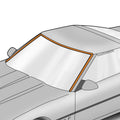 1984-1996 C4 Corvette Windshield Header & Pillar Weatherstrip Seal