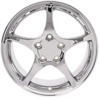1997-2004 C5 Corvette Chrome OE Style 5 Spoke Wheel - 17" x 8.5"