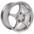1997-2004 C5 Corvette Chrome OE Style 5 Spoke Wheel - 17" x 8.5"