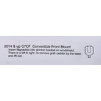 2014-2019 C7 Parade Flags - Convertible - Windshield Mount
