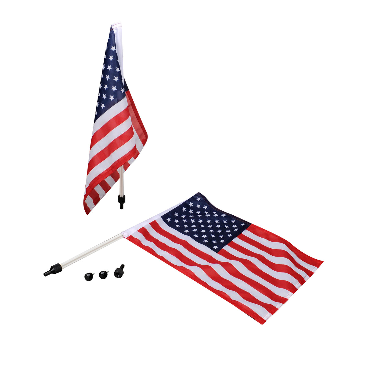 2005-2013 C6 Parade Flags - Convertible - Windshield Mount