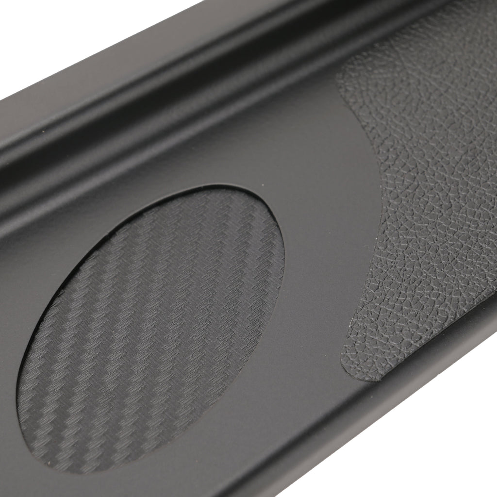 1997-2004 C5 Door Sill Covers with Carbon Fiber Insert - Black