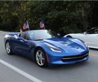 2014-2019 C7 Parade Flags - Convertible - Windshield Mount