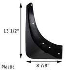 1984-1990 C4 Front Splash Guards - Molded