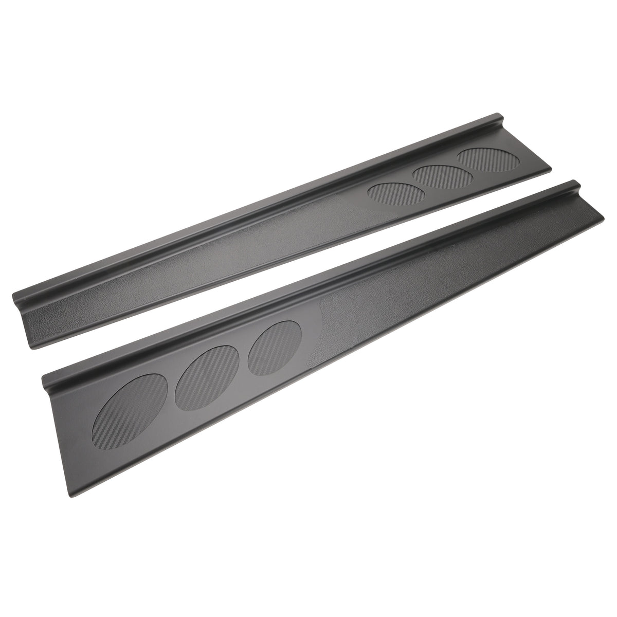 1997-2004 C5 Door Sill Covers with Carbon Fiber Insert - Black