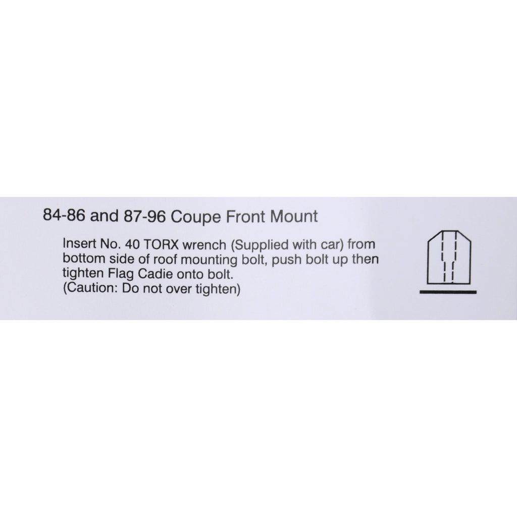 1987-1996 C4 Parade Flags - Coupe - Windshield Mount