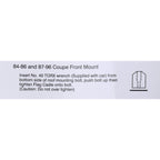 1987-1996 C4 Parade Flags - Coupe - Windshield Mount