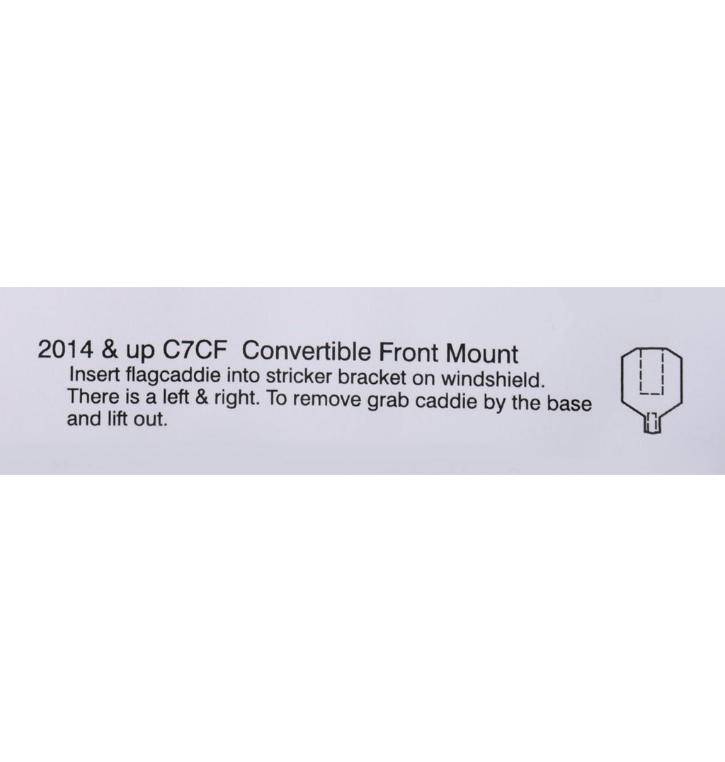 2014-2019 C7 Parade Flags - Coupe - Windshield Mount