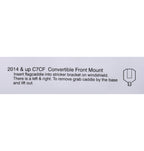 2014-2019 C7 Parade Flags - Coupe - Windshield Mount