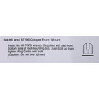 1984-1986 C4 Parade Flags - Coupe - Windshield Mount