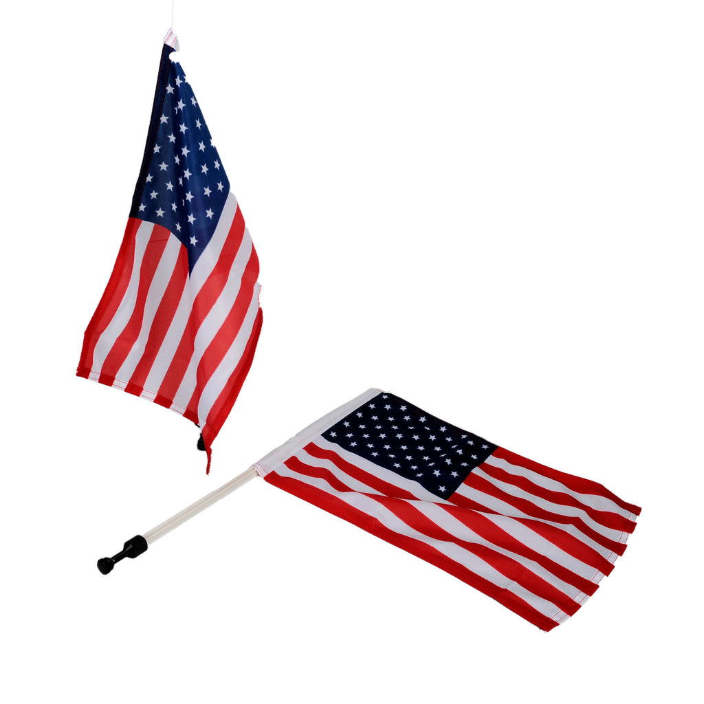2020-2027 C8 Parade Flags - Coupe - Windshield Mount