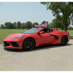 2020-2027 C8 Parade Flags - Coupe - Windshield Mount