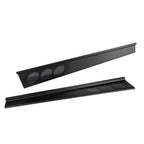 1997-2004 C5 Door Sill Covers with Carbon Fiber Insert - Black