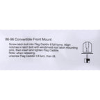 1986-1996 C4 Parade Flags - Convertible - Windshield Mount