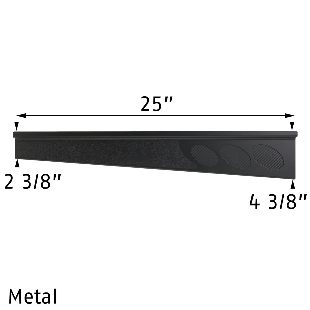 1997-2004 C5 Door Sill Covers with Carbon Fiber Insert - Black