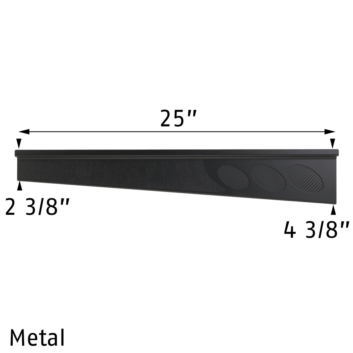 1997-2004 C5 Door Sill Covers with Carbon Fiber Insert - Black