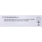 1997-2004 C5 Parade Flags - Windshield Mount