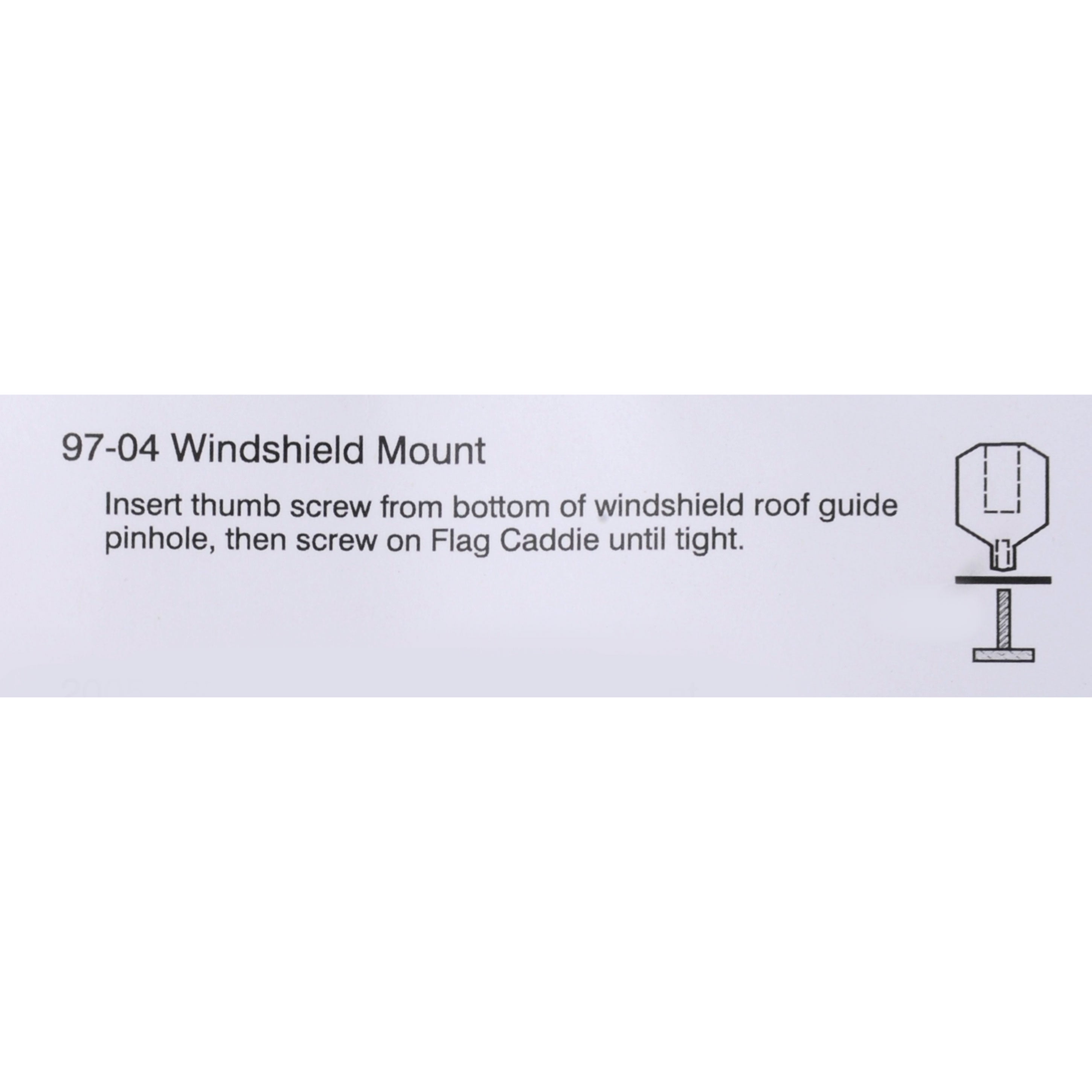 1997-2004 C5 Parade Flags - Windshield Mount